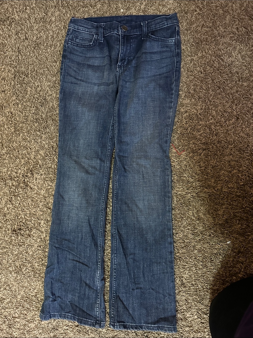 Wrangler Girl’s 14 Slim Dark Blue Bootcut Jeans